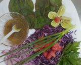 Foto del paso 3 de la receta: Ensalada con espinacas y repollo morado