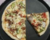 সসেজ পিজ্জা (ওভেন ছাড়া) (sausage pizza recipe in Bengali) রেসিপির ধাপ 12 ছবি