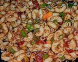 A picture of step 3 of Masala macaroni.