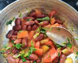 A picture of step 2 of Rajma Rice.