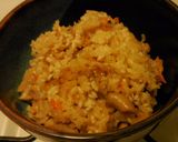 A picture of step 14 of Japanese Style Mixed Rice (鶏肉とキノコの炊き込みご飯).