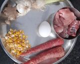 A picture of step 1 of Chicken Soup.