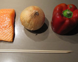Foto del paso 1 de la receta: Brochetas de salmón a la plancha