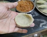 A picture of step 4 of Rosher Puli/A makar Sankranti recipe from Bengal.