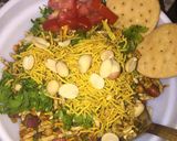 A picture of step 3 of Desi bhel puri.