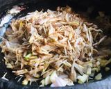 A picture of step 1 of Plantain flower horse gram soup.