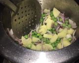 A picture of step 3 of Veg rice.