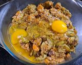 Foto del paso 3 de la receta: Bocadillos de zucchinis y coliflor con boniato al horno