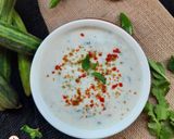 A picture of step 3 of Cucumber raita.
