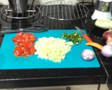 A picture of step 1 of Crispy Nachos Papad Bhel Chat.