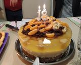 Túrós-gyümölcsös-pudingos torta recept fázis 13 fotója