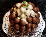 A picture of step 4 of Terry’s Chocolate Christmas pudding.