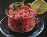 A picture of step 3 of Watermelon Granita.