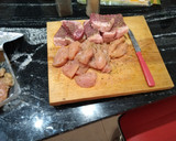Foto del paso 2 de la receta: Brochetas mar y tierra