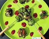 A picture of step 4 of Palak Paneer Hariyali Tikka.