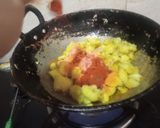 A picture of step 3 of Chatpate aloo ki sookhi sabzi.