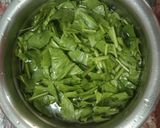 A picture of step 1 of Lehsun  Palak  Ka  Saag  Curry.