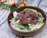 Hình bước làm 5 của món Udon Xào Bò