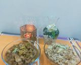 A picture of step 4 of Chicken egg fried rice.