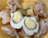 Foto langkah ke 6 dari resep Siomay udang campur Ayam.