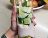 A picture of step 3 of Green Smoothie Tuesday.
