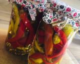 Ecetes kosszarvú paprika savanyúság recept fázis 4 fotója
