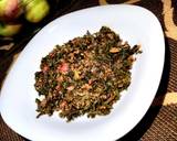 Ground beef with spinach and fresh tomatoes #allstarscontest recipe step 4 photo