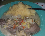 Foto del paso 7 de la receta: Lomo al champiñón con puré mixto