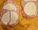 Foto del passaggio 3 della ricetta Spiedini di pollo con prosciutto, formaggio e spinaci