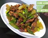 Foto langkah ke 3 dari resep Cumi Asin Cabe Hijau.