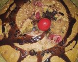A picture of step 2 of Sweet red cherry plum cake.