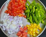 A picture of step 2 of Veggie penne pasta.