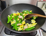 甜豆蝦仁炒蛋(簡單料理）的食譜步驟11照片
