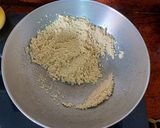 A picture of step 2 of Suji Halwa (Semolina Halwa).