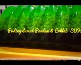 Foto langkah ke 4 dari resep Puding Lumut pandan coklat.
