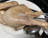 Hình bước làm 2 của món Cháo gà hành lá tía tô gừng giải cảm