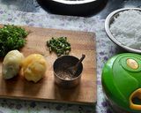 A picture of step 1 of Sabudana khichadi.