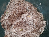 Masa de tarta salada de avena y harina de algarroba
