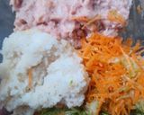 Foto langkah ke 1 dari resep Dimsum Nasi, Ayam, Sayur.