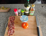 Foto del paso 1 de la receta: Mozzarella di búfala con tomate y Coppa italiana