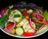 A picture of step 4 of Mike's Tangy Garden Fresh Summer Salad.
