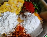 A picture of step 2 of Crispy corn pancakes.