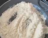 A picture of step 3 of Badam ne Chokhana lotna phiniya ladoo(Almond and rice flour whipped ladoo).
