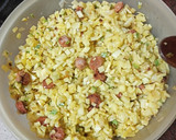Foto del paso 4 de la receta: Tortilla de papas, calabacín, cebolla y chistorra
