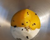 Une image de l'étape 1 de Biscuit roulé sans gluten ni graisses ajoutées fourré à la confiture d'agrumes.