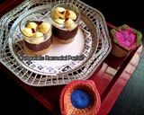 A picture of step 5 of Chocolate Rasmalai Parfait.