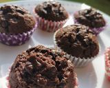 A picture of step 9 of Chocolate chip muffins !.