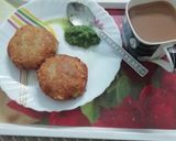 A picture of step 8 of Potato Poha tikki.