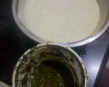 A picture of step 1 of Chutney idli.