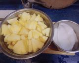 A picture of step 3 of Fresh pineapple and squid.
